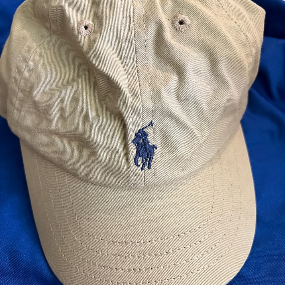 Polo by Ralph Lauren Tan and Blue Hat